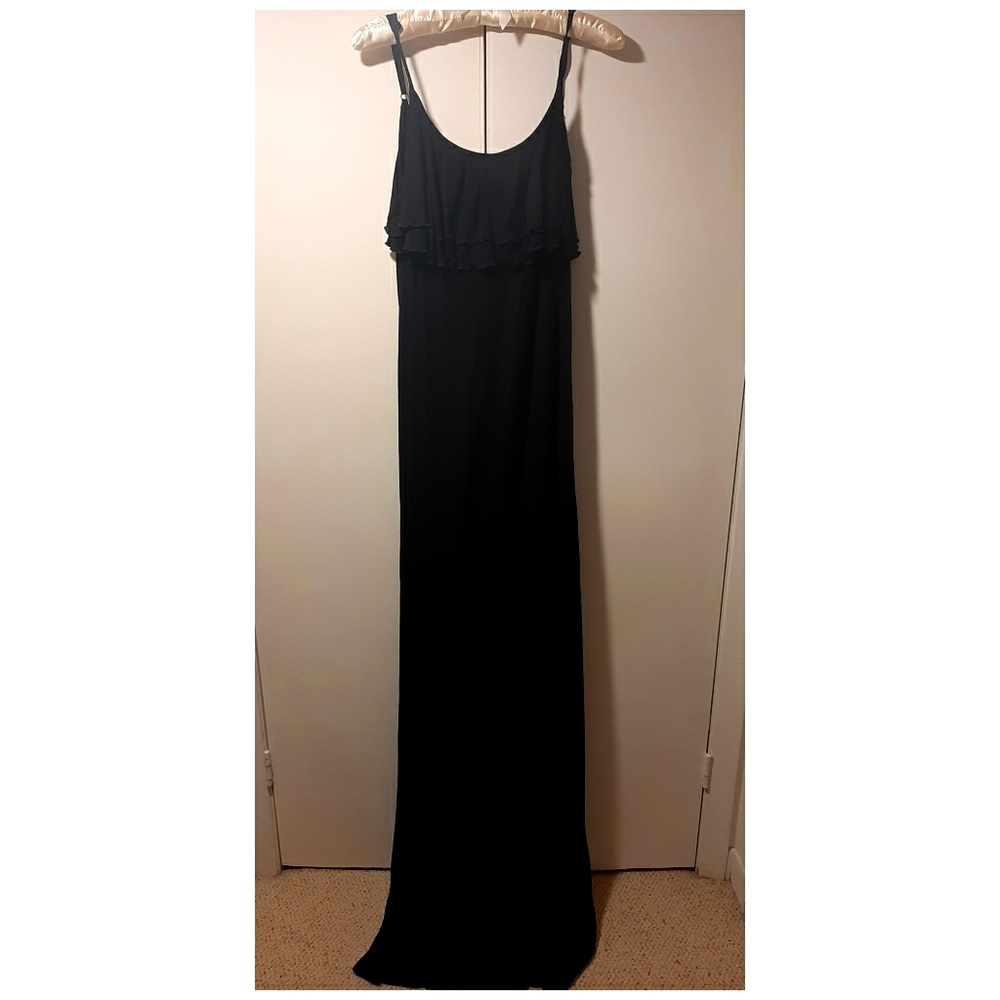 Black long summer dress